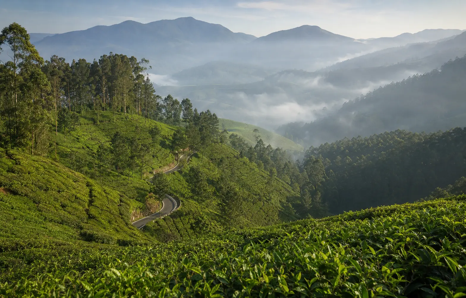 Ooty lake and the surrounding Nilgiri hills